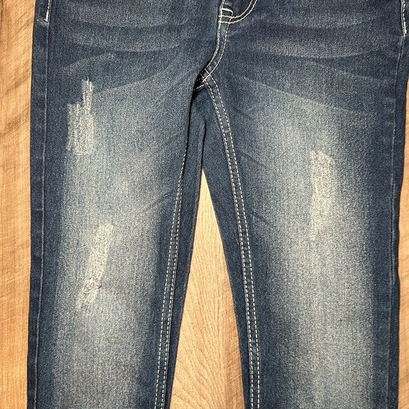 Buccho Fallaci Skinny Frayed Fringe Hem Jeans - 3 - Picture 6 of 9